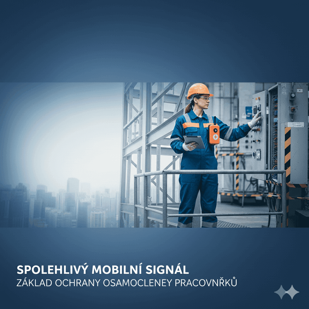 Spolehlivý mobilní signál jako základ ochrany osamocených pracovníků
